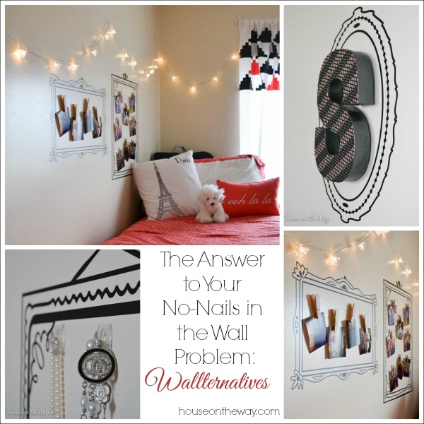 wall art decal wallternative frame stencils no nails, bedroom ideas, home decor, organizing, wall decor