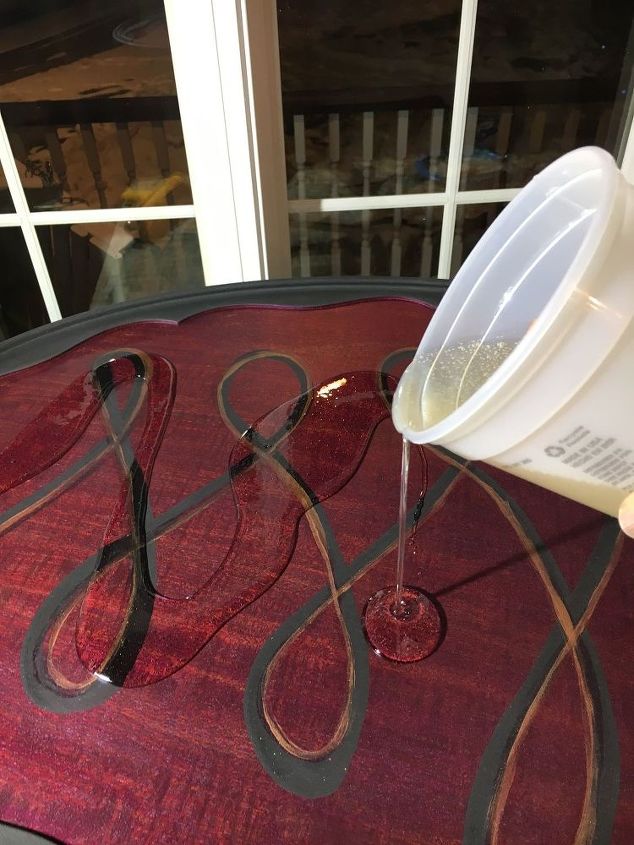 sparkling spit coffee tanle, painted furniture