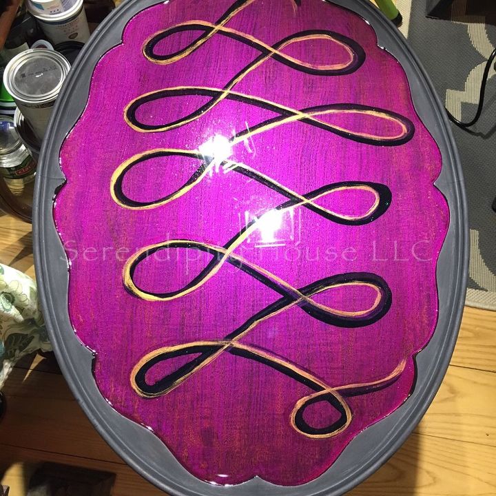 sparkling spit coffee tanle, painted furniture