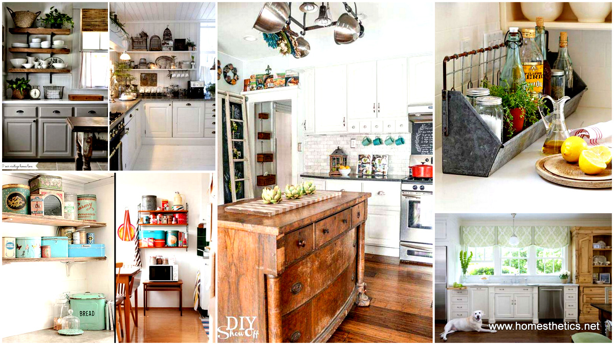 1-21 Creative Ideas on How to Add a Vintage Touch to Your Kitchen