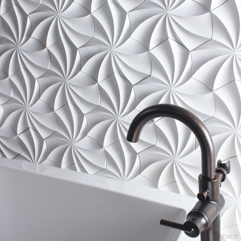 25 Spectacular 3D Wall Tile Designs To Boost Depth and Texture homesthetics ideas (23)
