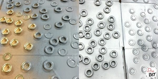 Outdoor DIY Curtains are all the rage! These cheap and easy no sew drop cloth curtains with an industrial look make them the perfect project for your outdoor decor!